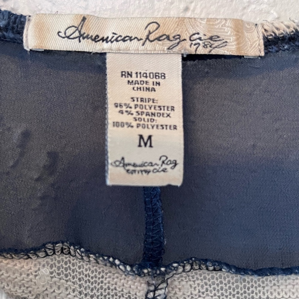 AMERICAN Rag Striped Top Size M - Picture 2 of 4